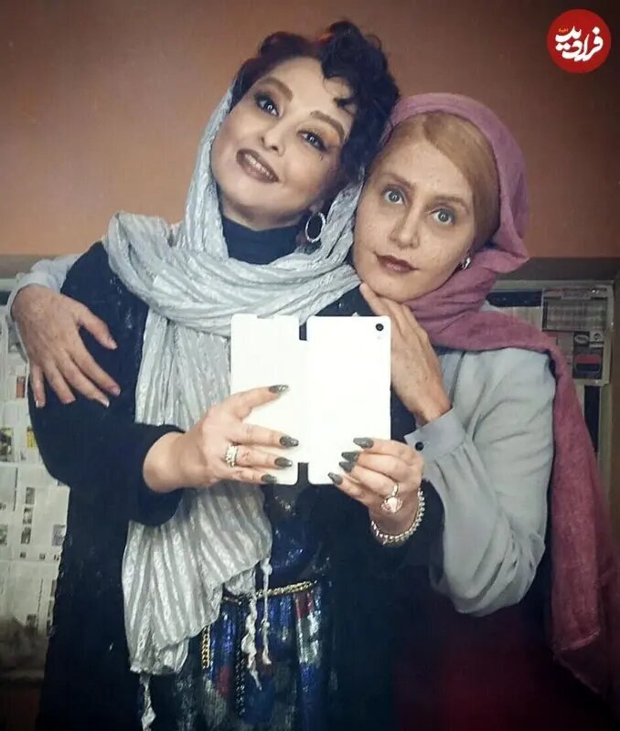 الناز شاکردوست در سن ۳۲ سالگی در پشت‌ صحنه یک فیلم