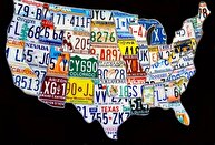 پلاک خودروها در آمریکا چه شکلی است؟