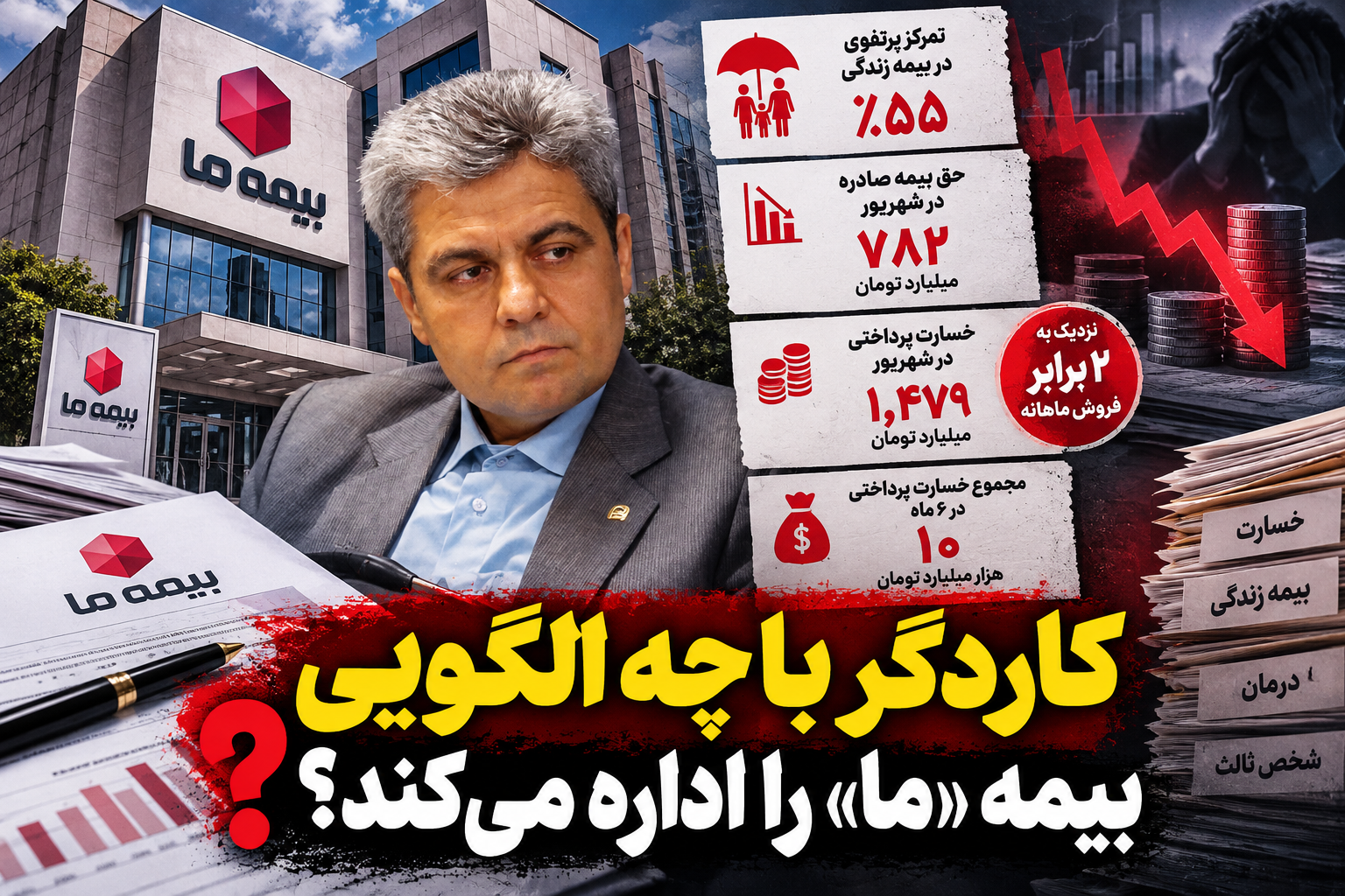 پرداخت ۱۰ همت خسارت در شش ماه؛ مدیریت بیمه ما چه پاسخی دارد؟